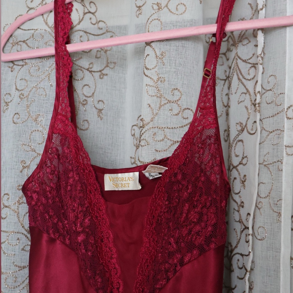 Victoria's Secret Red Lace Slip